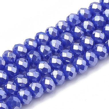Electroplate Glass Beads Strands(EGLA-Q115-6x4mm-M)-2