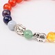 Stretch Buddhist Jewelry Multi-Color Gemstone Chakra Bracelets(BJEW-JB01690-05)-2