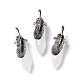 Natural Quartz Crystal Pendants(G-E059-04AS-07)-1