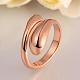 Real Rose Gold Plated Adjustable Brass Finger Rings for Women(RJEW-BB07574-B)-3