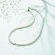Glass Pearl Round Beaded Necklace for Women(NJEW-JN03903)-2
