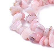 Natural Pink Opal Beads Strands, Chips, 4~12x3~8x1~6mm, Hole: 1mm, about 14.9 inch~16.1 inch(38~41cm)(G-I225-16A)