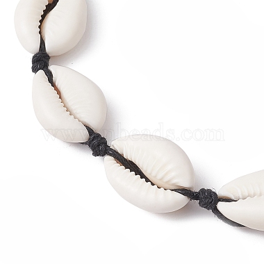 3Pcs 3 Color Natural Cowrie Shell Beaded Necklaces for Women(NJEW-JN04589)-4