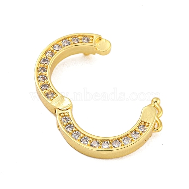 Rack Plating Brass Micro Pave Clear Cubic Zirconia Twister Clasps(KK-F876-06G-02)-2