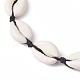 3Pcs 3 Color Natural Cowrie Shell Beaded Necklaces for Women(NJEW-JN04589)-4