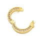 Rack Plating Brass Micro Pave Clear Cubic Zirconia Twister Clasps(KK-F876-06G-02)-2