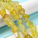 Natural Agate Beads Strands, Dyed & Heated, Nuggets, Tumbled Stone, Red, 6.5~13x10~13x1.5~11mm, Hole: 1.6mm, about 22pcs/strand, 7.20~7.72''(18.3~19.6cm)(G-H295-B01-04)