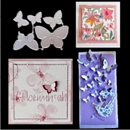 Butterfly Carbon Steel Cutting Dies Stencils, for DIY Scrapbooking/Photo Album, Decorative Embossing DIY Paper Card, Matte Platinum Color, 60x84x0.8mm(DIY-R079-062)