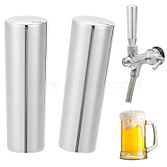 304 Stainless Steel Beer Tap Handle, Beverage Dispenser Faucet Adaptor Handle, Home Brewing Supplies, Column, Stainless Steel Color, 6x2cm, Hole: 8.5mm(FIND-WH0152-140)