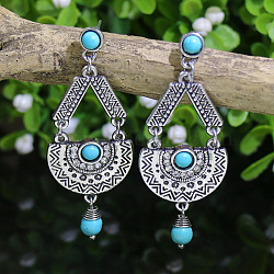 Elegant and Stylish Turquoise Earrings with Unique Personality Charm(FF3029-4)