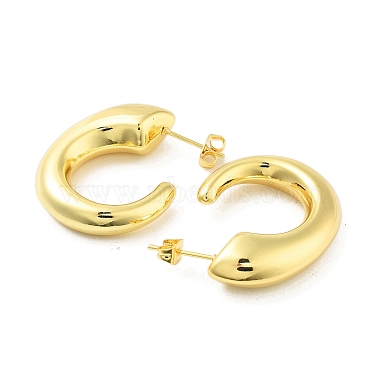 Brass Stud Earrings(KK-R150-02B)-2