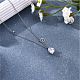 925 Sterling Silver Zircon Pendant Necklace 12 Constellation Pendant Necklace Jewelry Anniversary Birthday Gifts for Women Men(JN1088L)-3