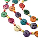 разноцветные ожерелья-нагрудники из натуральных кокосовых бусин(NJEW-A007-03C)-2