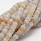 Faceted Rondelle Natural Morganite Bead Strands(G-O137-05A)-1