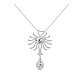 SHEGRACE Rhodium Plated 925 Sterling Silver Pendant Necklace(JN574A)-1