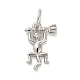 925 Sterling Silver Long-tailed Devil Charms(STER-R010-02P)-1