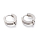 304 Stainless Steel Huggie Hoop Earrings Findings(X-STAS-I167-01A-P)-1