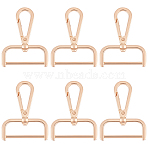 10Pcs Alloy Swivel Lobster Claw Clasps, for Bag Making, Light Gold, 63x47x8mm, Hole: 13x38mm(FIND-BBC0003-82B-KCG)