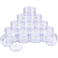 Plastic Bead Containers, Column, Clear, 5x2.8cm, Capacity: 30ml, 16pcs/box(CON-BC0004-22A-50x28)