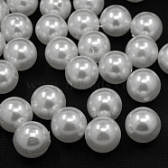 Imitated Pearl Acrylic Beads, Round, White, 24.5x25mm, Hole: 3mm, about 61pcs/500g(PACR-24D-1)