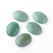 Natural Green Aventurine Cabochons, Oval, 40x30x8.5~9mm(G-S240-28)