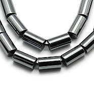 Grade AA Non-magnetic Synthetic Hematite Column Beads Strands, 8x4mm, Hole: 1mm, about 48pcs/strand, 16 inch(G-F161-08B)