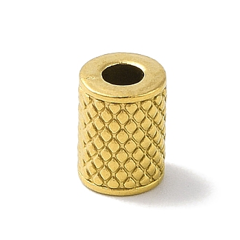 304 Stainless Steel Beads, Column, Golden, 8x6mm, Hole: 2.5mm