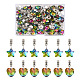48Pcs 2 Styles Large Hole Alloy European Dangle Charms(FIND-YS0001-01)-1