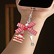 1Pc Resin & Alloy & Polyester Bowknot Mobile Straps(HJEW-LP0001-39)-3