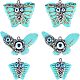 Nbeads 6Pcs 3 Style Synthetic Turquoise Pendants(TURQ-NB0001-04)-1