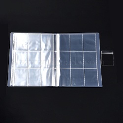 PVC Transparent Storage Bag, for Jewelry Storage, Jewelry Organizer Portable, Rectangle, Clear, 29x22.3x2.9cm, 288grid/set(AJEW-G040-03)