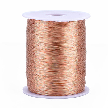 Bare Round Copper Wire, Raw Copper Wire, Copper Jewelry Craft Wire, Original Color, 20 Gauge, 0.8mm, about 721.78 Feet(220m)/1000g