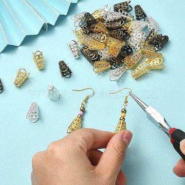 60Pcs 3 Colors Iron Bead Caps(IFIN-YW0003-29)-5