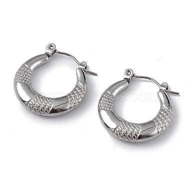 Round 304 Stainless Steel Earrings