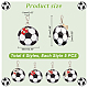 Football Theme Printed Acrylic & Alloy Enamel Pendant Keychain(KEYC-AB00046)-2