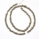 Natural Pyrite Nuggets Beads Strands(G-I125-84)-2