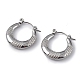 Non-Tarnish 304 Stainless Steel Round Hoop Earrings for Women(EJEW-I284-04P)-1