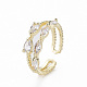 Brass Micro Pave Clear Cubic Zirconia Cuff Rings(RJEW-Q164-010-NF)-3