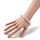Natural Rose Quartz Bead Stretch Bracelets(X-BJEW-K212-C-045)-4