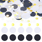 50G Paper Table Scatter Confetti, for Party Decorations, Round, Black, 26x0.02mm(DIY-TADJ0001-20A)