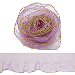 Polyester Lace Trim, for DIY Decoration Clothes, Flamingo, 5-1/8 inch(130mm)(OCOR-WH0111-11)