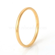 201 Stainless Steel Plain Band Rings, Golden, US Size 6(16.5mm), 1.5mm(RJEW-G107-1.5mm-6-G)