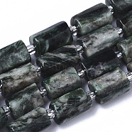 Synthetic Fuchsite Beads Strands, Column, 10~11x5~8mm, Hole: 1mm, about 15~17pcs/Strand, 7.48 inch~7.87 inch(19~20cm)(G-N327-04-01)