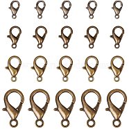 Zinc Alloy Lobster Claw Clasps, Antique Bronze, 74x72x17mm, 120pcs/box(PALLOY-PH0012-98)