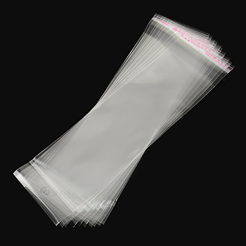 Rectangle OPP Cellophane Bags, Clear, 21.5x5.5cm, Unilateral Thickness: 0.035mm, Inner Measure: 16.5x5.5cm