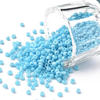 2mm LightSkyBlue Glass Beads