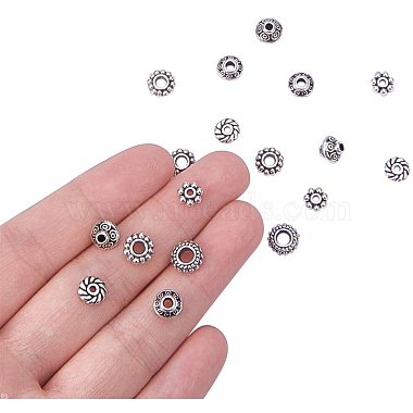 Tibetan Silver Spacer Beads Sets(TIBEB-PH0001-04-NF)-3