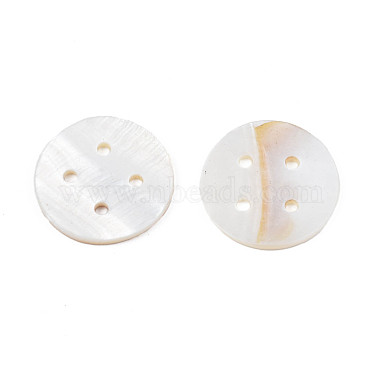 Natural Freshwater Shell Buttons(SHEL-N026-179)-4