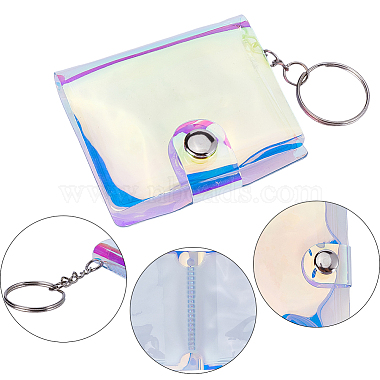 2 Inch Mini Laser PVC Photo Album with Ring Clasps(AJEW-WH0248-398B)-6