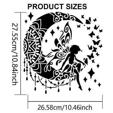 US 1Pc PET Hollow Out Drawing Painting Stencils(DIY-MA0003-23B)-2